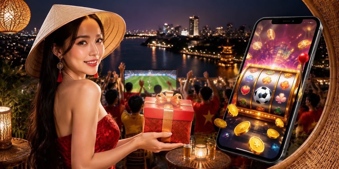 Người chơi slot game mặc áo dài đội nón lá tại Hà Nội