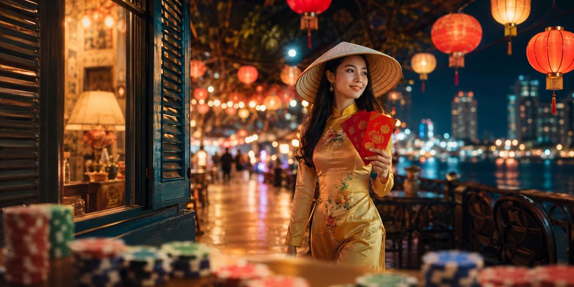 Người chơi nhận phong bì đỏ may mắn bên bờ biển Vũng Tàu